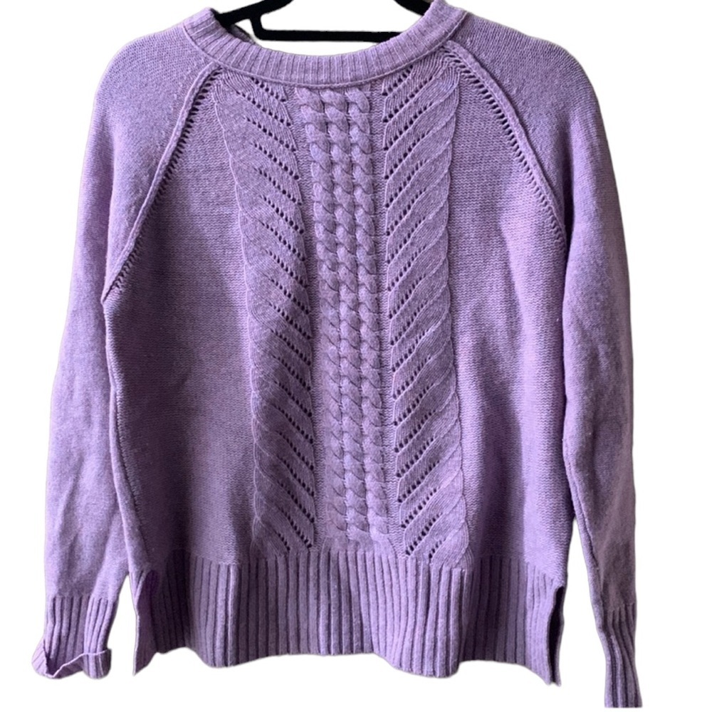 J crew wool purple sweater size XS